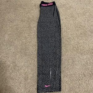 Nike leggings with polka dots